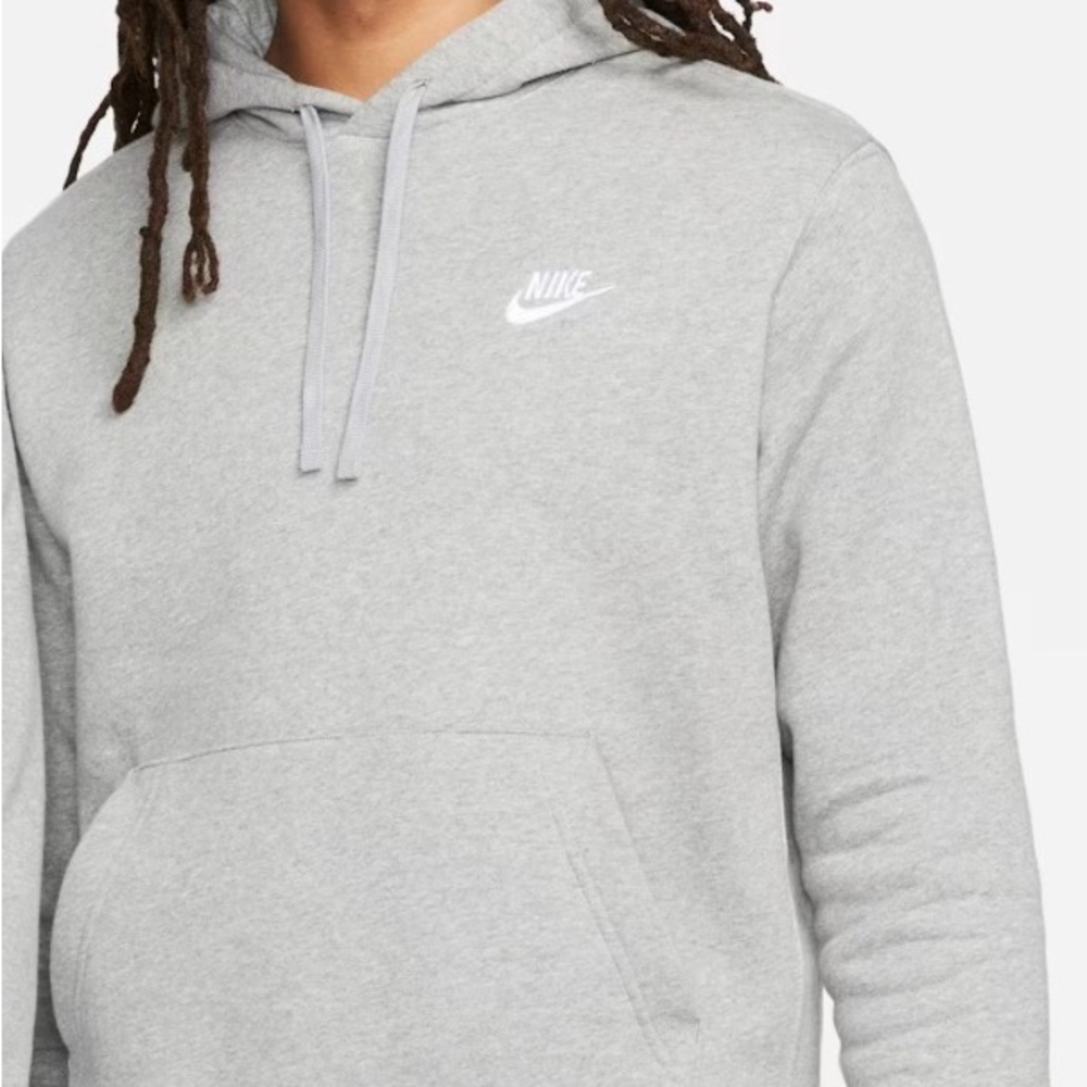 Nike Men's Light Gray Hoodie